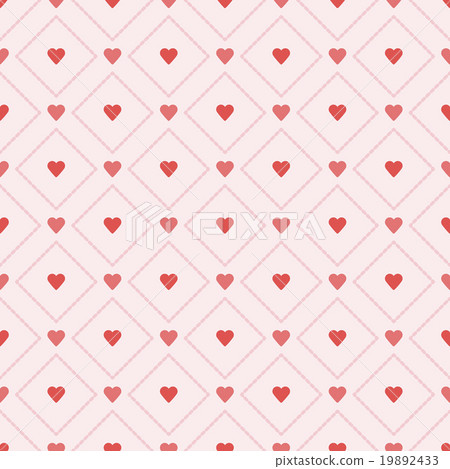 Seamless retro pattern hearts. Vector eps 10 19892433
