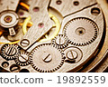 rusty mechanism in the old clock 19892559