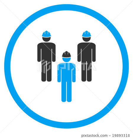 Standing Engineer Group Icon - Stock Illustration [19893318] - PIXTA