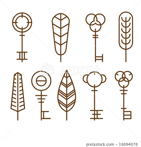 Vector Icons Keys 19894078