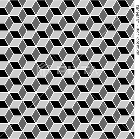 Seamless pattern with optical 3D effect. Seamless pattern with optical 3D effect. 19894092
