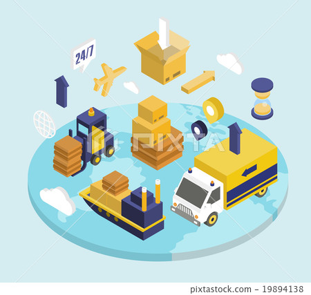 Logistics Isometric Set  19894138