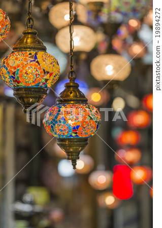 Various old lamps on the Grand Bazaar in Istanbul 19894272