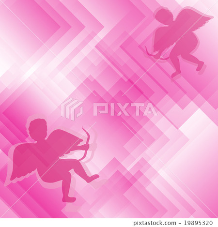 Angels silhouettes on lavender background Angels silhouettes on lavender background 19895320