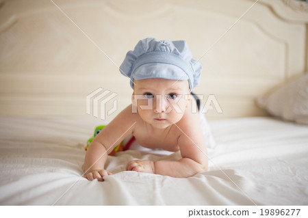 The baby on the bed The baby on the bed 19896277