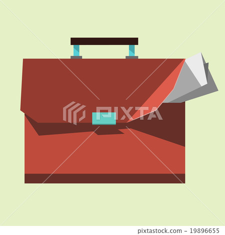 Vector Briefcase icon, portfolio, flat design Vector Briefcase icon, portfolio, flat design 19896655