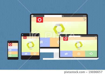 Responsive web design for different devices 19896657