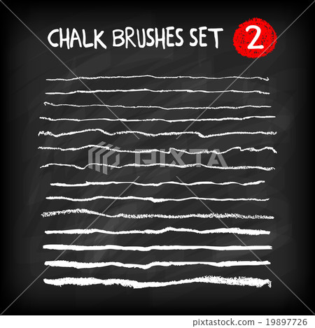 Set of chalk brushes Set of chalk brushes 19897726