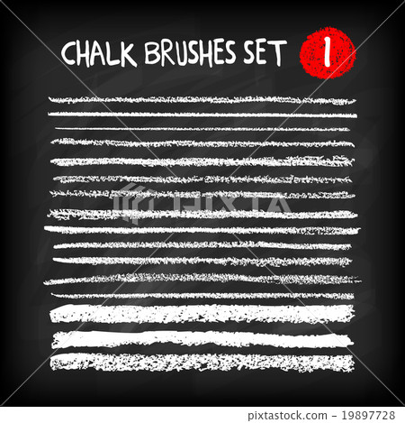Set of chalk brushes Set of chalk brushes 19897728