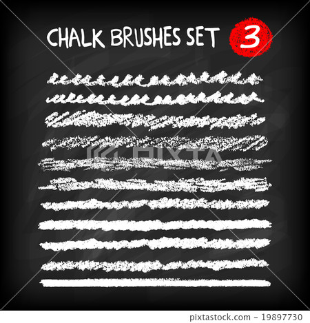 Set of chalk brushes Set of chalk brushes 19897730