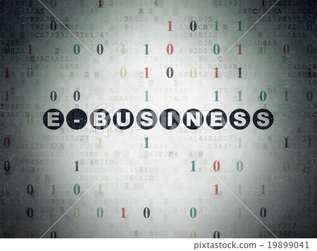Finance concept: E-business on Digital Paper 19899041