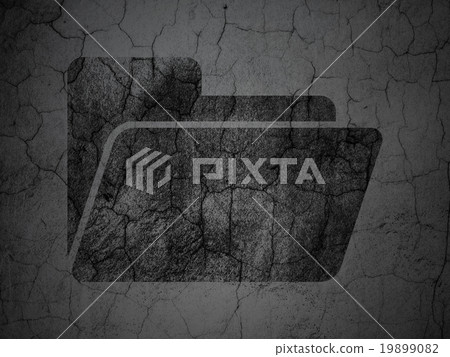 Finance concept: Folder on grunge wall background 19899082
