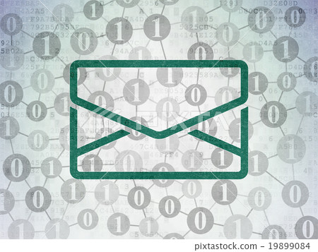 Finance concept: Email on Digital Paper background Finance concept: Email on Digital Paper background 19899084