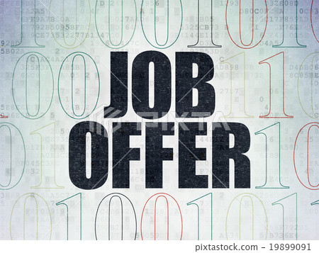 Business concept: Job Offer on Digital Paper Business concept: Job Offer on Digital Paper 19899091