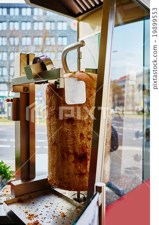 large piece of dark lamb mutton meat l 19899553