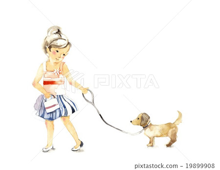 Dog walk, large size 19899908