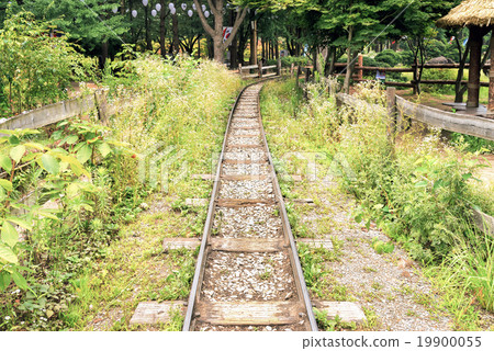 Miniature Railroad Tracks-Nami Island South Korea Miniature Railroad Tracks-Nami Island South Korea 19900055