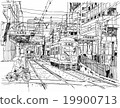 Machiya station monochrome 19900713