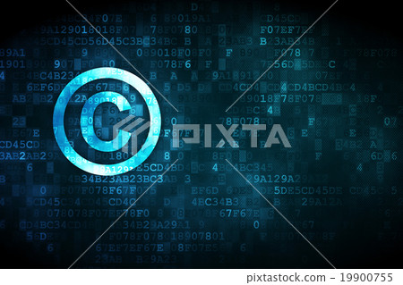 Law concept: Copyright on digital background Law concept: Copyright on digital background 19900755