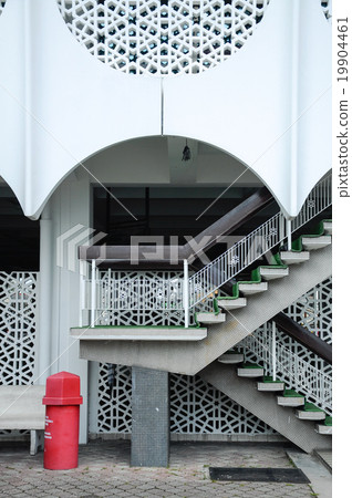 External staircase of Perak State Mosque in Ipoh, External staircase of Perak State Mosque in Ipoh, 19904461