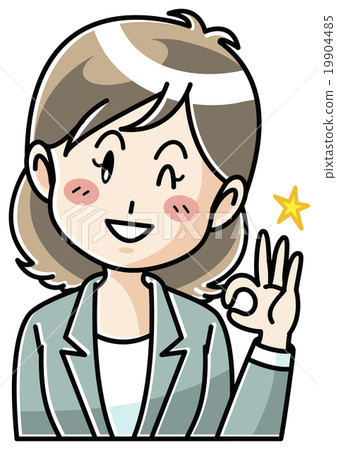  Young lady / upper body / gesture 19904485