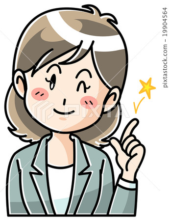 年輕的女士/上半身/手勢 年輕的女士/上半身/手勢 19904564
