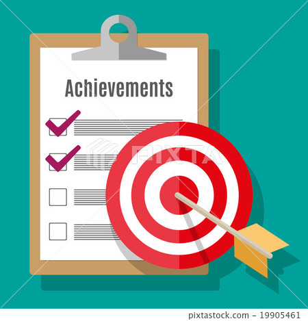 Vector goal achievement concept in flat style 19905461