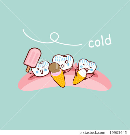 cartoon sensititive tooth 19905645