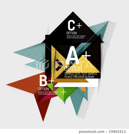 Paper style abstract geometric shapes with Paper style abstract geometric shapes with 19905812