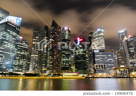 Singapore cityscape at night Singapore cityscape at night 19906478