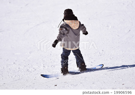 擋雪板滑雪板滑雪板孩子 19906596