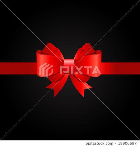 Gift Card with Red Bow and Ribbon Vector - Stock Illustration [19906697 ...