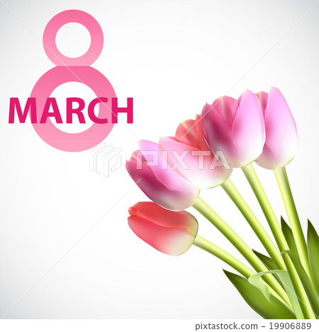Poster 8 March Card Vector Illustration 19906889