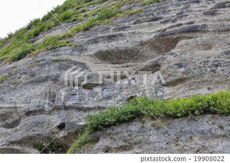 Catacombs carved into rocks in Salzburg, Austria 19908022