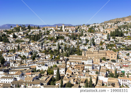 Albayzin district from the Alhambra Albayzin district from the Alhambra 19908331