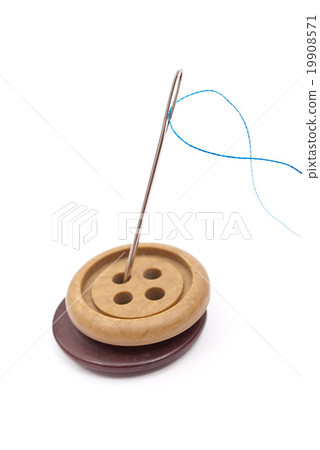 Buttons with needle Buttons with needle 19908571