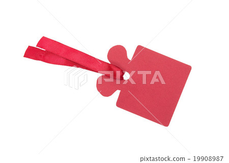 Red gift tag 19908987