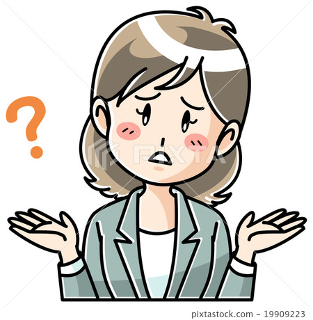  Young lady / upper body / gesture 19909223