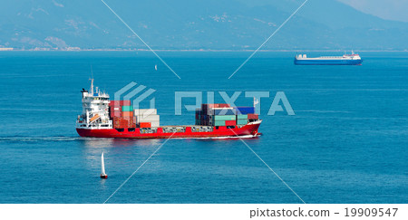 Container Ship - Gulf of La Spezia Italy 19909547
