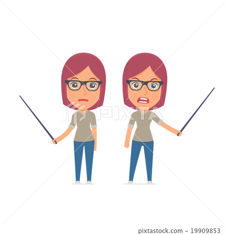 Angry and Sad Character Girl Designer Angry and Sad Character Girl Designer 19909853