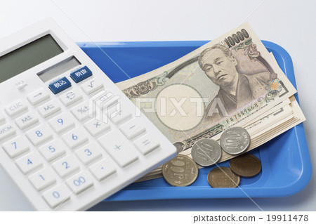 Money and calculator image 19911478