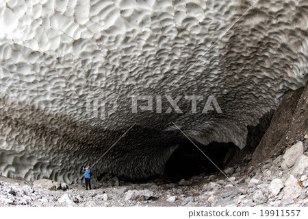 inside Snow ice cave chapel view inside Snow ice cave chapel view 19911557
