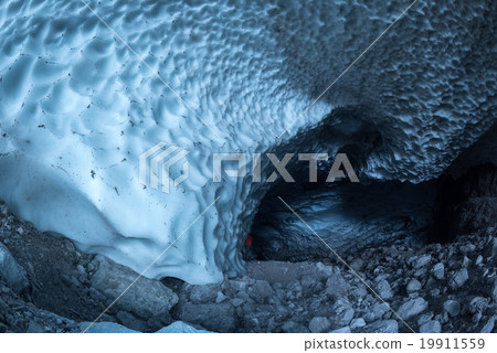 inside Snow ice cave chapel view inside Snow ice cave chapel view 19911559