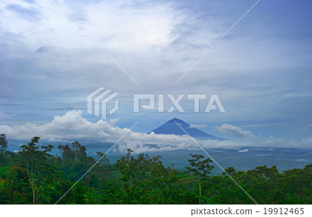 Volcano on Bali island 19912465