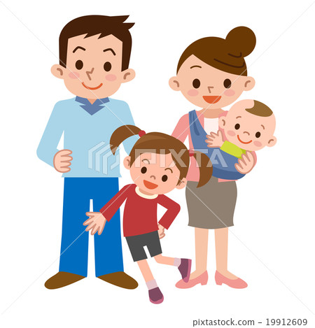 Happy family - Stock Illustration [19912609] - PIXTA