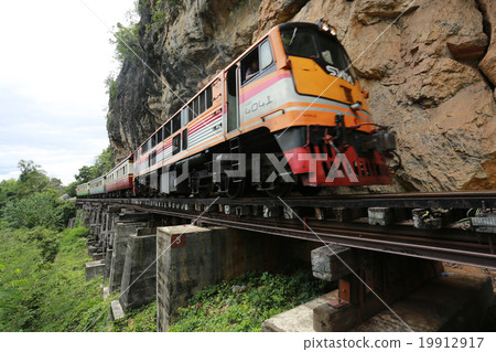 Train runing on the death railway Train runing on the death railway 19912917