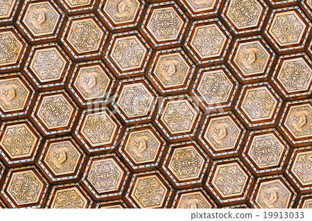 The ceiling of the hall Plaza de Espana decorated The ceiling of the hall Plaza de Espana decorated 19913033