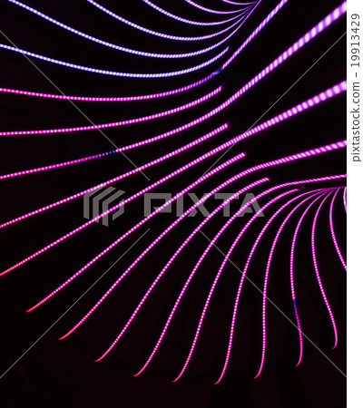 Neon abstract background of lines and bokeh 19913429