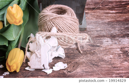 easter rabbits, retro toned 19914829