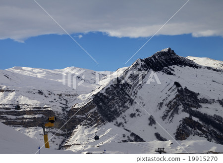 Ski resort at evening 19915270